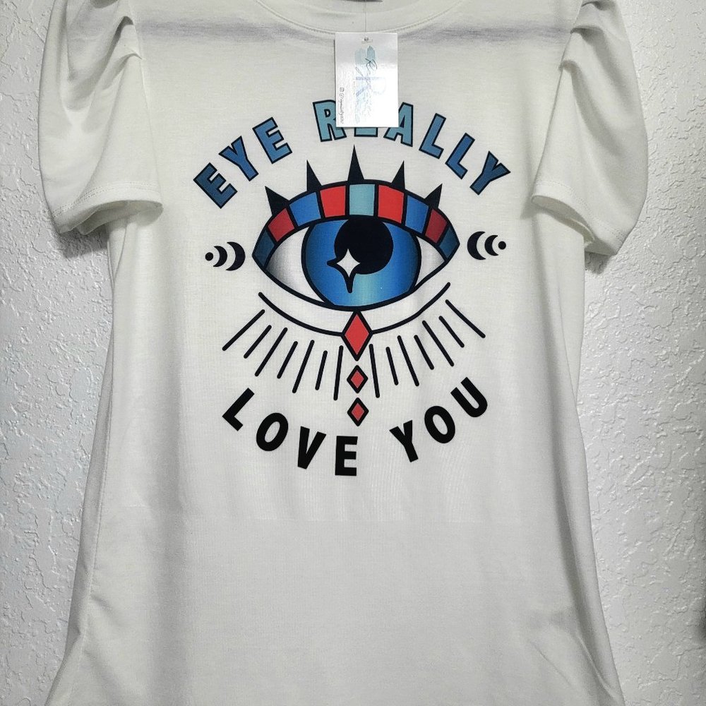 eye print t-shirt